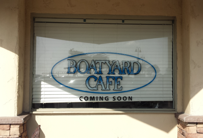 Boatyard Cafe Signage